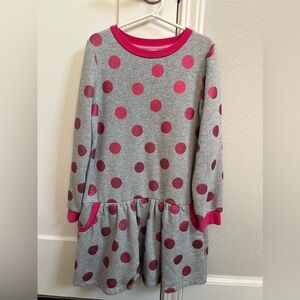 Grey mini Boden cozy French terry sweater dress